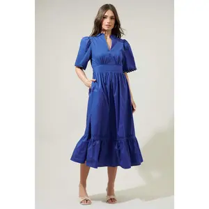 Camden Poplin Midi Dress