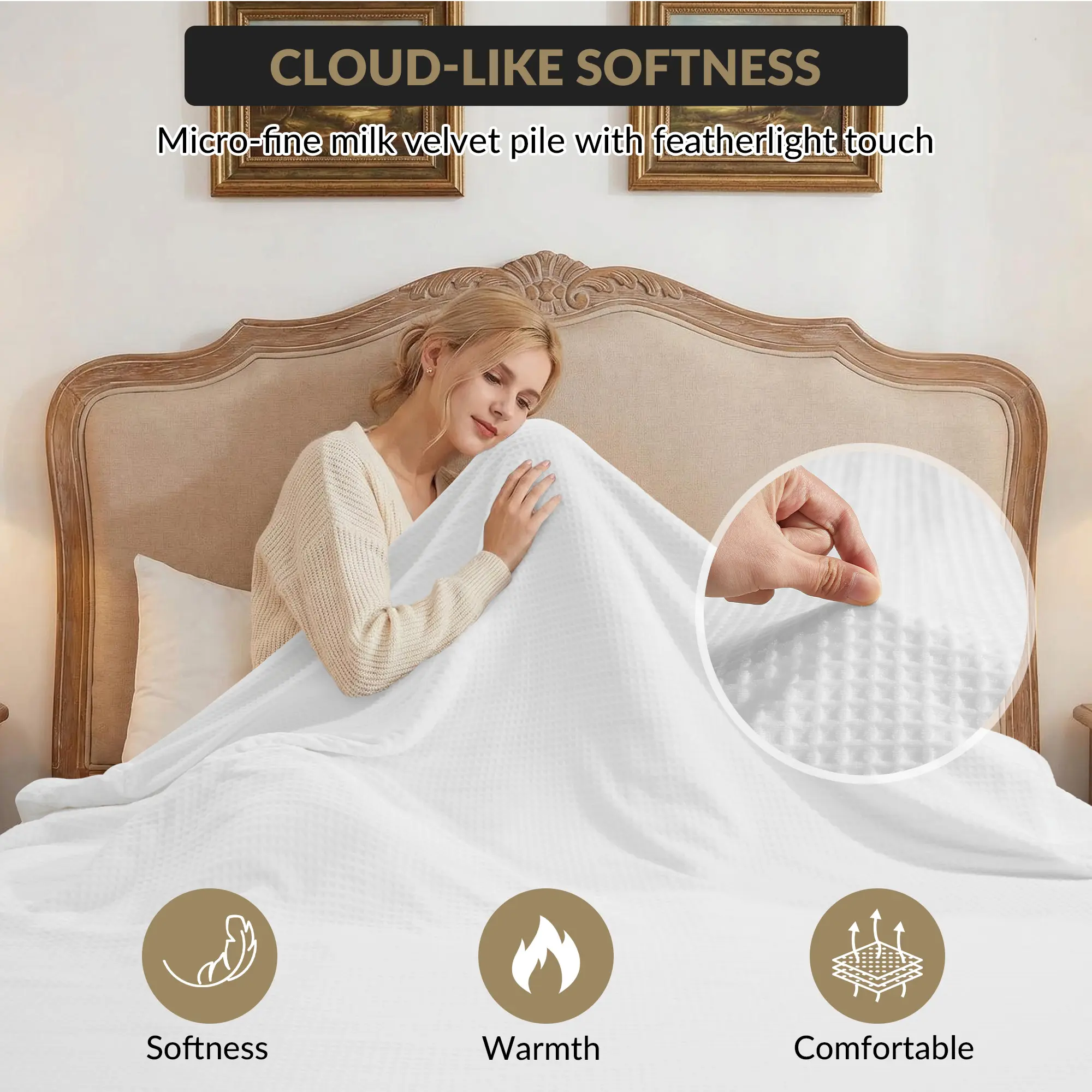 Dual Control Heated Blanket Queen Size 84x90 Soft Flannel Fast Heating Throw With 4 Heat Levels And Auto Shut Off Grey
