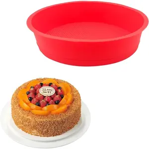 Cake Pans Round  Molds Quick Release Baking Pans Layer Cakes Molds Non-Stick  Cake Pan for Kitchen Cheese Rainbow Chiffon Cake Baking Tool (10 Inch)