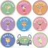 8-Pcs 5D Diamond Painting Coasters DIY Kit - Stylish Retro Set with Holder, Tray, Acrylic Acid Supplies, Adhesive Cork Bases for Adult Crafters, Kitchen Cup Coasters Gift Option