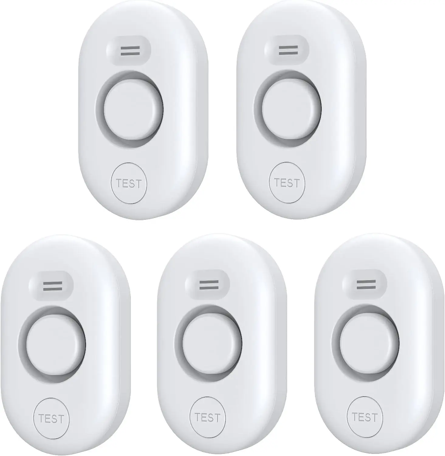 5 Pack Water Leak Detectors for Home, 100dB Water Sensor Alarm for Basement | Flood Leakage Detection Devices for Pipe/Drain/Sink/Faucet Drip Alert,Floor Flooding in Bathroom/Kitchen/Toilet/Laundry Room