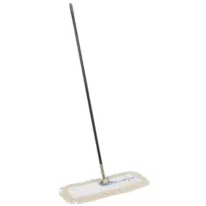 212 MAIN Durable Nexstep Commercial 24 in. Cut-End White Dust Flat Mop Kit - All-In-1 Home Care Solution with Microfiber Pads, Cloth & Replacement Heads, Microfiber Mop Pads, Mop Cloth