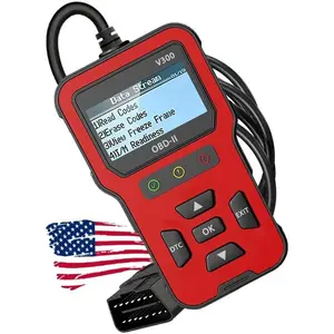 OBD V300 2 Scanner Check Engine Clear Code Reader Live Data Freeze Frame I/M Readiness  VIN Lookup Emissions Test   Test Works   1996 and Newer Gas only