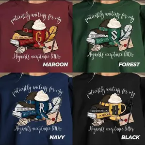 HP Sweatshirt & Tshirt, HP Wizard House Sweatshirt, HP College Vintage Shirts, Wizard Houses Shirt, Fantasy Wizard Shirt, Magic Wizard Sweatshirt