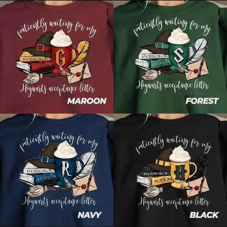 HP Sweatshirt & Tshirt, HP Wizard House Sweatshirt, HP College Vintage Shirts, Wizard Houses Shirt, Fantasy Wizard Shirt, Magic Wizard Sweatshirt