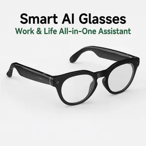Smart Glasses Real-Time Translator & Meeting Assistant  Auto-Record, ChatGPT Powered, 8MP HD Cam | Ultimate Office & Travel Hack
