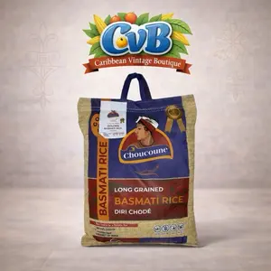 Choucoune Long Grain Basmati Rice - Premium Aromatic Basmati Rice for Cooking 15lbs