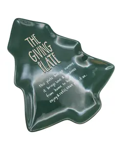 Rae Dunn Christmas Tree Plate, The Giving Plate, Ceramic Cookie Plate, Rae Dunn Ceramics, Family Heirloom, Rae Dunn Ceramic Plate