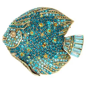 Heidi Daus Too Cool For School Crystal Fish Pin