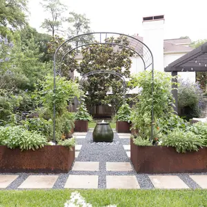 Gardenary Extra-Wide Arch Trellis for Vertical Growing - Powder-Coated Steel, Strong Support for Heavy Vining Crops, 114" H x 82" W x 30" D, Includes FREE Guide