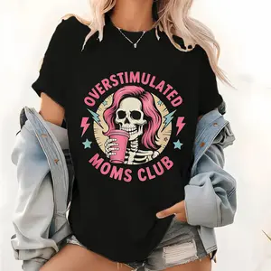 Overstimulated Moms Club Neurodivergent Mom Mental Health T-Shirt
