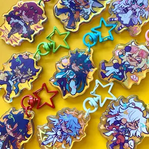 Honkai Star Rail Holographic Keychains Volume 1 - Acrylic Keychain, Perfect Gift for Fans & Collectors