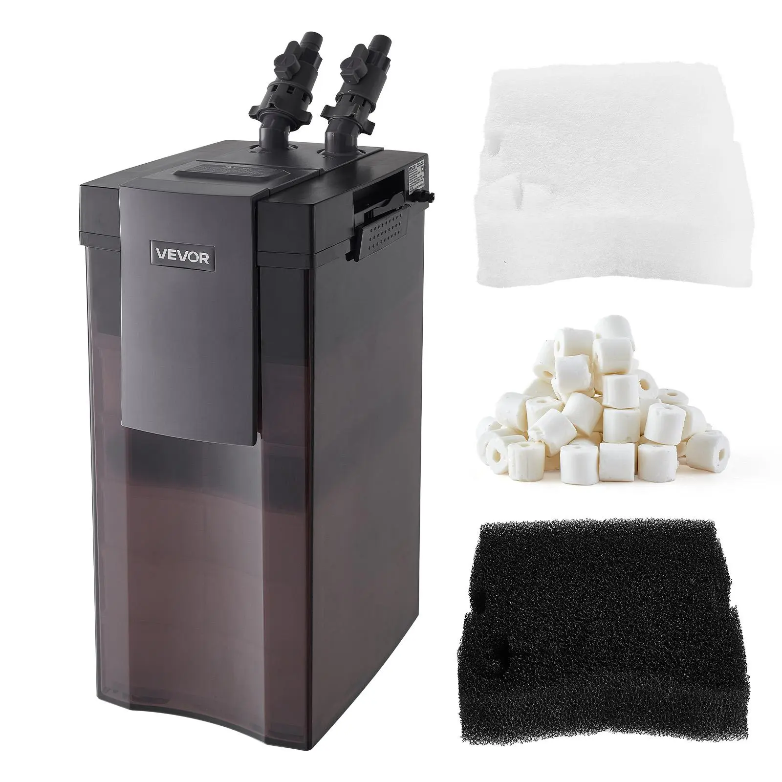 【SummerFinds】VEVOR 528GPH Canister Filter, 5-Stage External Aquarium Filter with Powerful Pump, Water Circulation Cleaning Machine with Media for Large Fish Tanks and Aquariums Up to 150 Gallons, for Freshwater
