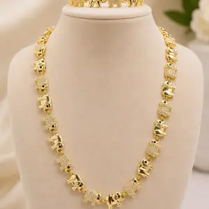 Set elefante gargantilla y pulcera , Elegant Jewelry Set, Matching Jewelry Set