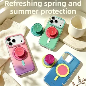 Luxury Elegant Macaron Candy Silicone Phone Case for IP 16 Pro Max / 15 Pro / 14 / 13, Soft Shockproof Slim Protective Cover for Women, Summer Aesthetic Cellphone Accessories