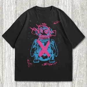 Jinx Monkey Graffiti Shirt, League of Legends Fan Shirt,  Anime Vintage Special T-shirt Unisex, Jinx's symbol, Arcane Shirt, Arcane Jinx Tee R63CM