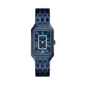 Fossil Women's Raquel Three-Hand Navy Stainless Steel Watch