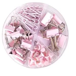 Multifunctional Binding Supplies Set, 1 Set Including Paper Clip, Photo Clip, Thumbtack & Storage Box, Office Stationery & Supplies for Home School Office