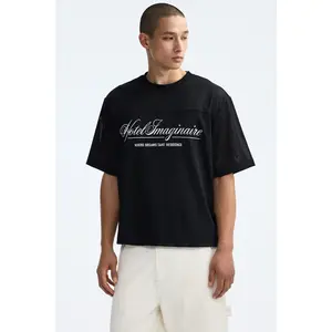 H&M Oversized Fit Printed mesh T-shirt