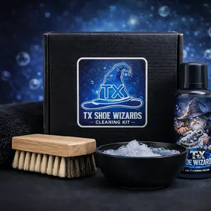 TX Shoe Wizards Cleaning Kit with Brush, Bowl, and Cleaning Potion