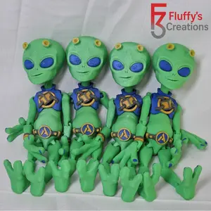 Anycubic Alien – 3D Printed Flexi Alien Toy by Flexi Factory | Printed by Fluffy’s Creations