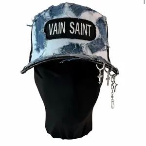Cropped Denim Relic Star Trucker Hat