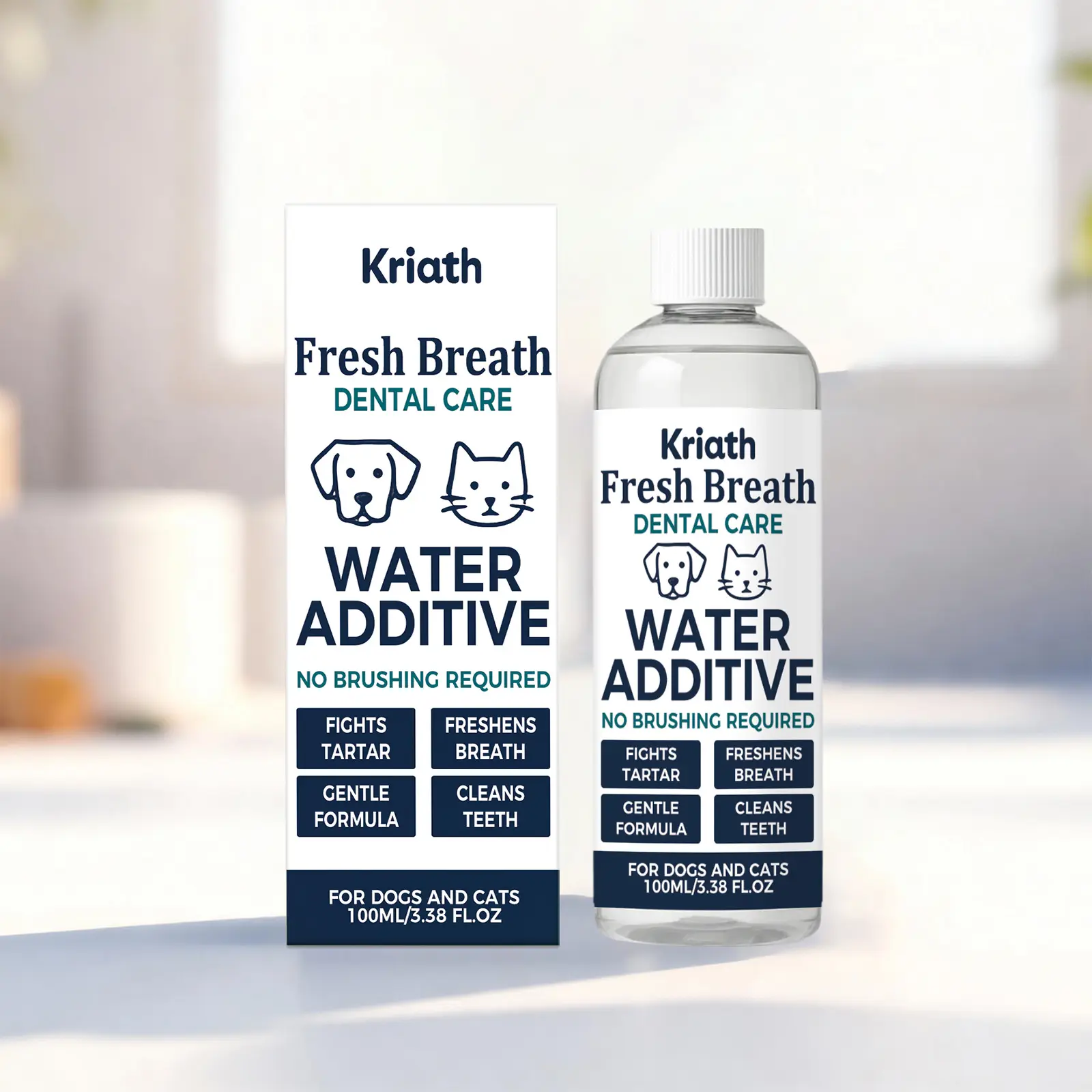 Pet Water Additive for Dental Care ， Dog Cat Mouthwash Alternative ， Fresh Breath Teeth Cleaning Oral Hygiene Solution，Pet Water Additive ， Dog Dental Water Additive ， Cat Oral Care ， Pet Mouthwash ， Fresh Breath ， Dental Care ，Teeth Cleaning
