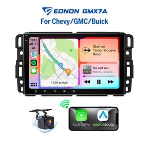 EONON Car Stereo for Chevy GMC Buick Chevrolet Silverado Sierra Suburban Impala Tahoe Avalanche Traverse HHR Acadia Yukon Truck, Wireless CarPlay & Android Auto Car Radio Touch Screen, 8" Android 14/13 Car head unit, SWC, BT, fathersdaygift--GMX7A / GMX6S