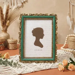 Resin Material 3D Crabapple Pattern Home Decor Frame, Rectangular Photo Display Frame, Desktop Warm Photo Showcase, Ideal for Home and Photography Decoration