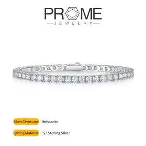 （J042）  S925 Silver Tennis Bracelet(18CM) Synthetic Moissanite: Timeless Luxury for Daily Wear and Special Events