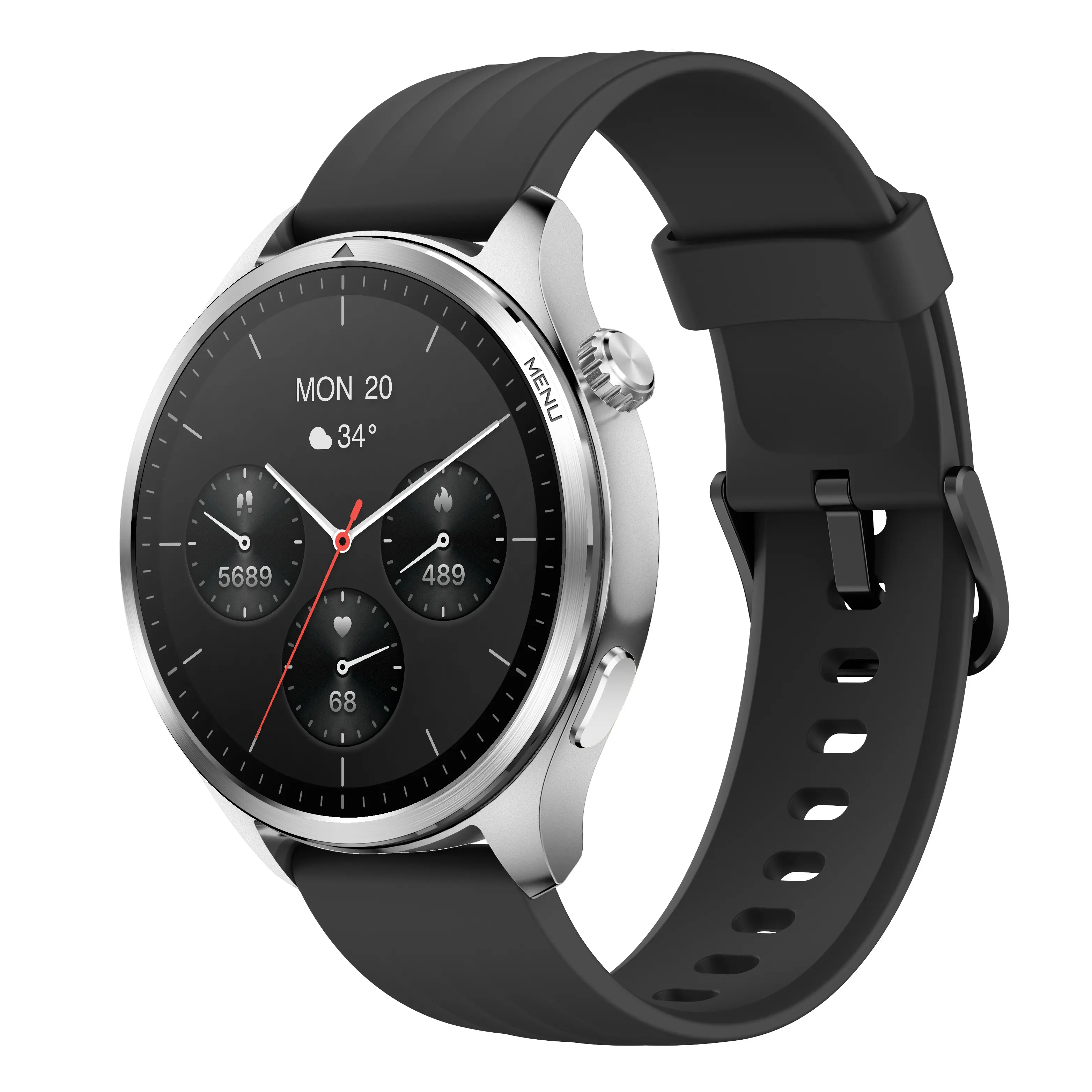 Saydian S8 Smart Watch for Men/Women, 1.43" AMOLED Display, Dual-Band GPS, Bluetooth Calling, 5ATM Waterproof Fitness Tracker with Heart Rate/SpO2/Sleep Monitor, 10-Day Battery, iOS & Android