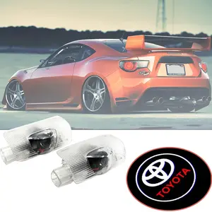 🔥2pcs HD LED Door Logo Projector Ghost Shadow Welcome Lights LED Car Lights Fits Toyota Multiple Models 2005-2025✨Waterproof Constant Current Control Ultra-Thin Glass Lens #doorcourtesylight #welcomelight