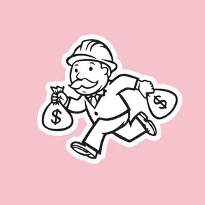 Monopoly Man Sticker, Monopoly Man Decal, Monopoly Sticker, Monopoly Guy Sticker, Monopoly Stickers, Vinyl Decor Decorative