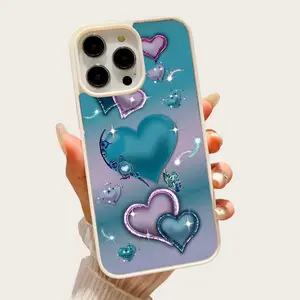 Y2K Sparkly Heart MagSafe Phone Case, Coquette Glitter Butterfly Aesthetic Protective Cover for iPhone 17 Pro Max 16 Plus 15 Pro 14 13 12 11 For Samsung Galaxy S25 S24 S23 S22 FE Ultra EDGE Phone Case  #YGMKLAX1