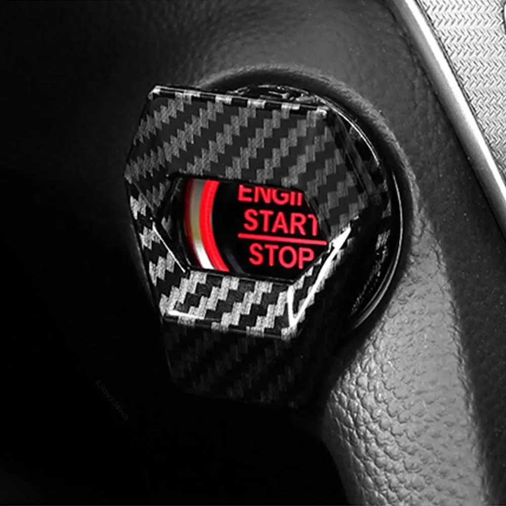 Car Start Button Decorative Ring for Summer, Creative Knob Design Car Ignition Button Ring Sticker, Car Interior Accessories, Decoration