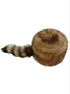 Cute Raccoon Tail Design Hat, Men's Hats, Fashionable Warm Fluffy Hat for Fall & Winter, Casual Trendy Hat for Men & Women for Outdoor Activities, Fashion Matching Hat