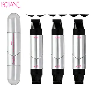 3-Piece Rotating Eyeliner Stamp Pen Set, Includes 3 Wing Shape Styles, Double-Ended Left & Right Cat Eye Stamps, Instant Symmetrical Wings Value Pack.