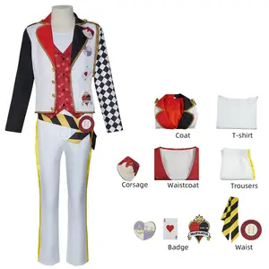 Ace Deuce Cosplay Riddle Costume Full Set Uniforms Suit Halloween Party Outfit for Comic Con