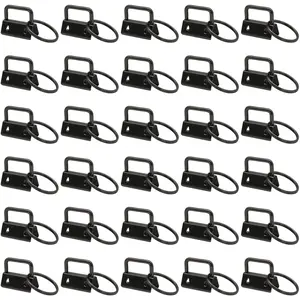 1 Inch Key Fob Hardware with  Rings for DIY Crafts, Bag Webbing, Wristlets, Lanyards
