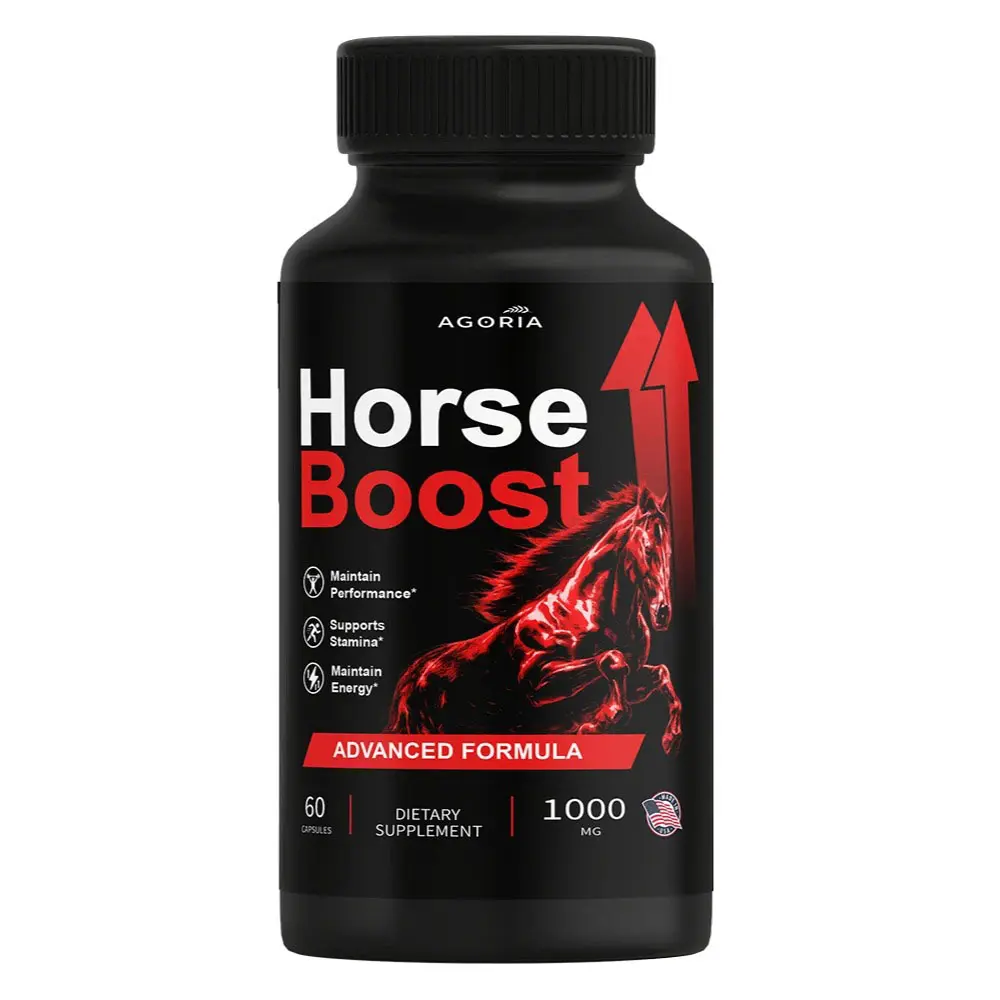 (1 Pack) Horse Life Vitamin Supplement Pills - Daily Wellness, Natural Source Nutritional Support, Boosts Energy, Prop 65 Safe, 60 Capsules Single Bottle, Wellness Pill
