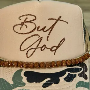 Hat with up to two colors of a vinyl design (chain sold separately).