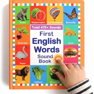 Interactive Toddler Reading Book, Includes 470 Words & 21 Themes, Electronic Educational Toy for Kids 3-6 Years, Boys & Girls