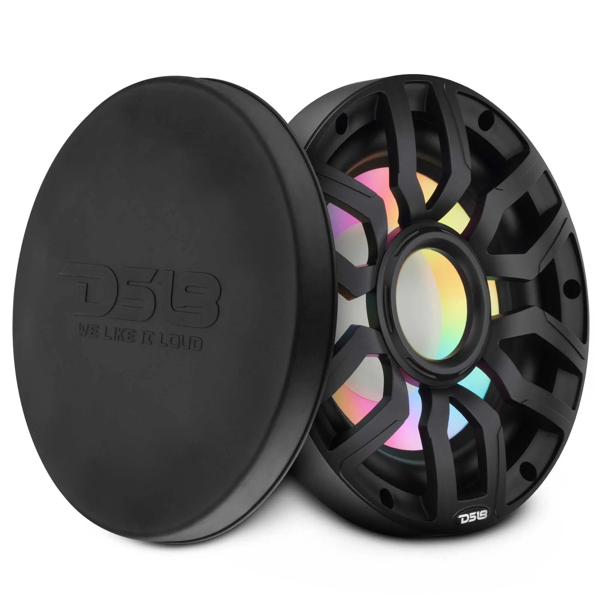 10” Marine Subwoofer with Hybrid Magnet Motor, Removable Grille and Digital LED Lights - 500W RMS 4-Ohm