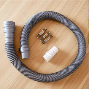 Universal Washing Machine Drain Hose Set, Includes Connector and Clamps, 1m/2m/3m Options, Fits 3cm-4.2cm Pipes, Ideal for Kitchen Sink