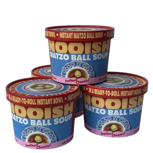 Nooish Instant Matzo Ball Soup - 4 Pack - Easy Prep Jewish Comfort Food - Authentic Flavor and Convenience Ready in Minutes - Great for Gifting, Traveling, Pantry Loading Hug In A Cup