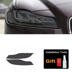 For Jaguar XF X260 2016-2024, Precut Headlight Protective film Transparent or Smoked Black TPU Headlight Sticker