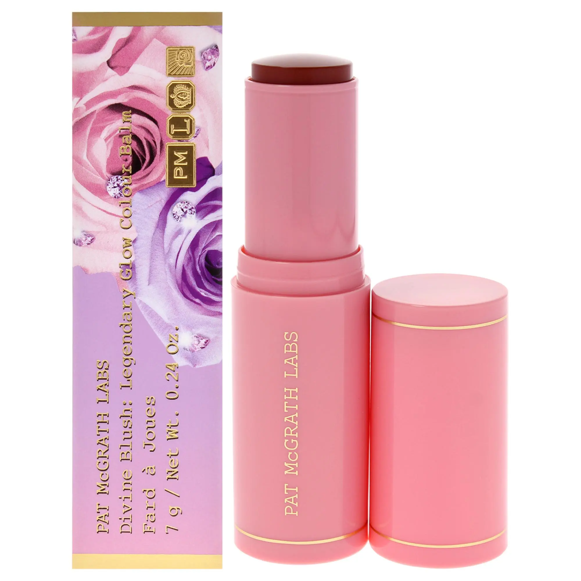 Pat Mcgrath Labs Women's Divine Blush Legendary Glow Colour Balm - Sunkissed Seduction, Makeup Cosmetic Radiant Floral Stick, 0.24 oz Blush