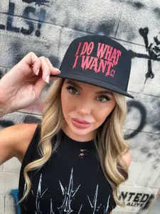I DO WHAT I WANT BLACK FLAT BILL HAT