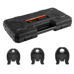 fathersdaygift VEVOR ProPress Jaws for Compact Series Press Tools, 3PCS Pressing Jaws 1/2, 3/4 1 for ProPress Copper Pipes Connections, Compatible with 24KN Press Tools - Includes Carrying Case