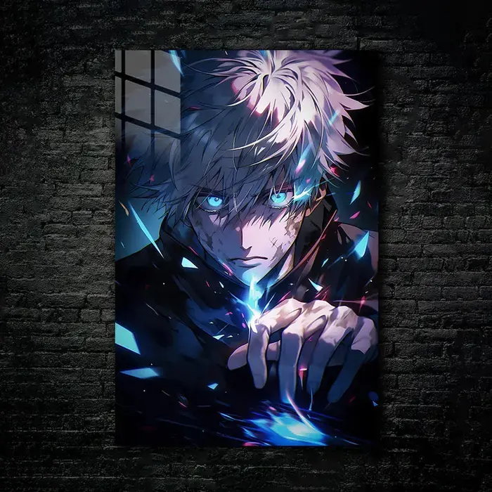 Satoru Gojo: Limitless Power Print Poster No No Framed
